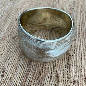 Gold 2 1/2 inch Bangle Bracelet